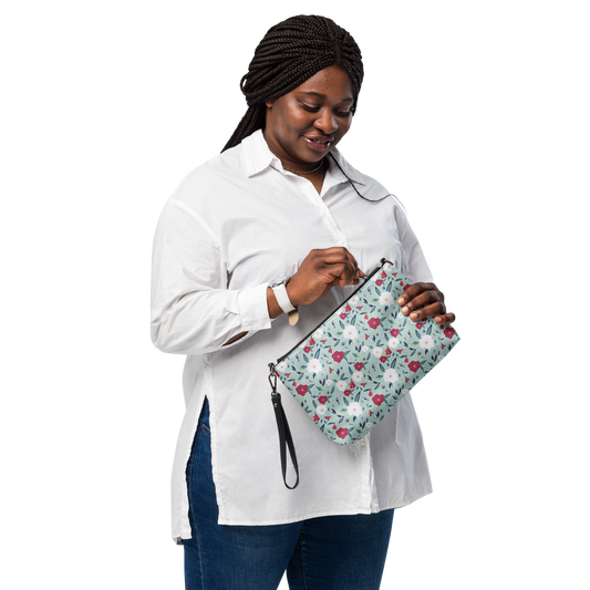 Crossbody bag Oleander Red on Aqua