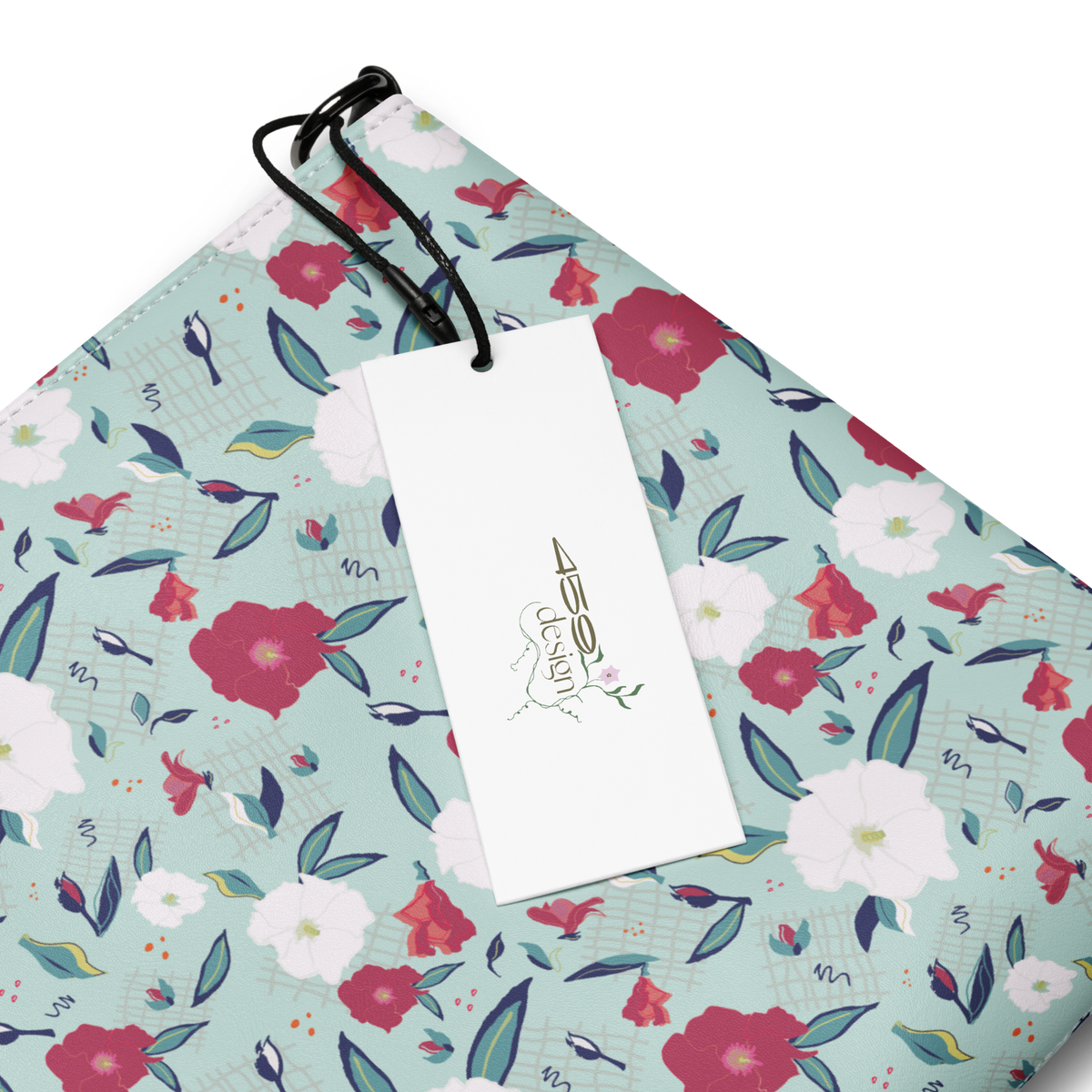 Crossbody bag Oleander Red on Aqua