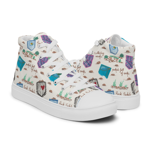 Women’s high top canvas shoes Rock Pockets