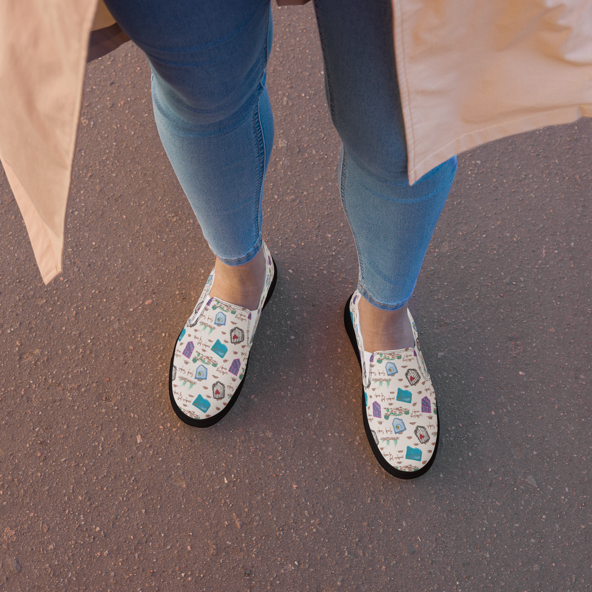 Women’s slip-on canvas shoes Rock Pockets