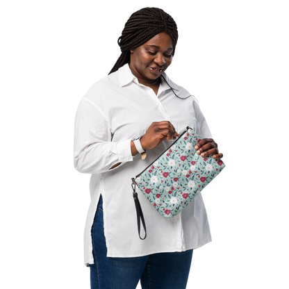 Crossbody bag Oleander Red on Aqua