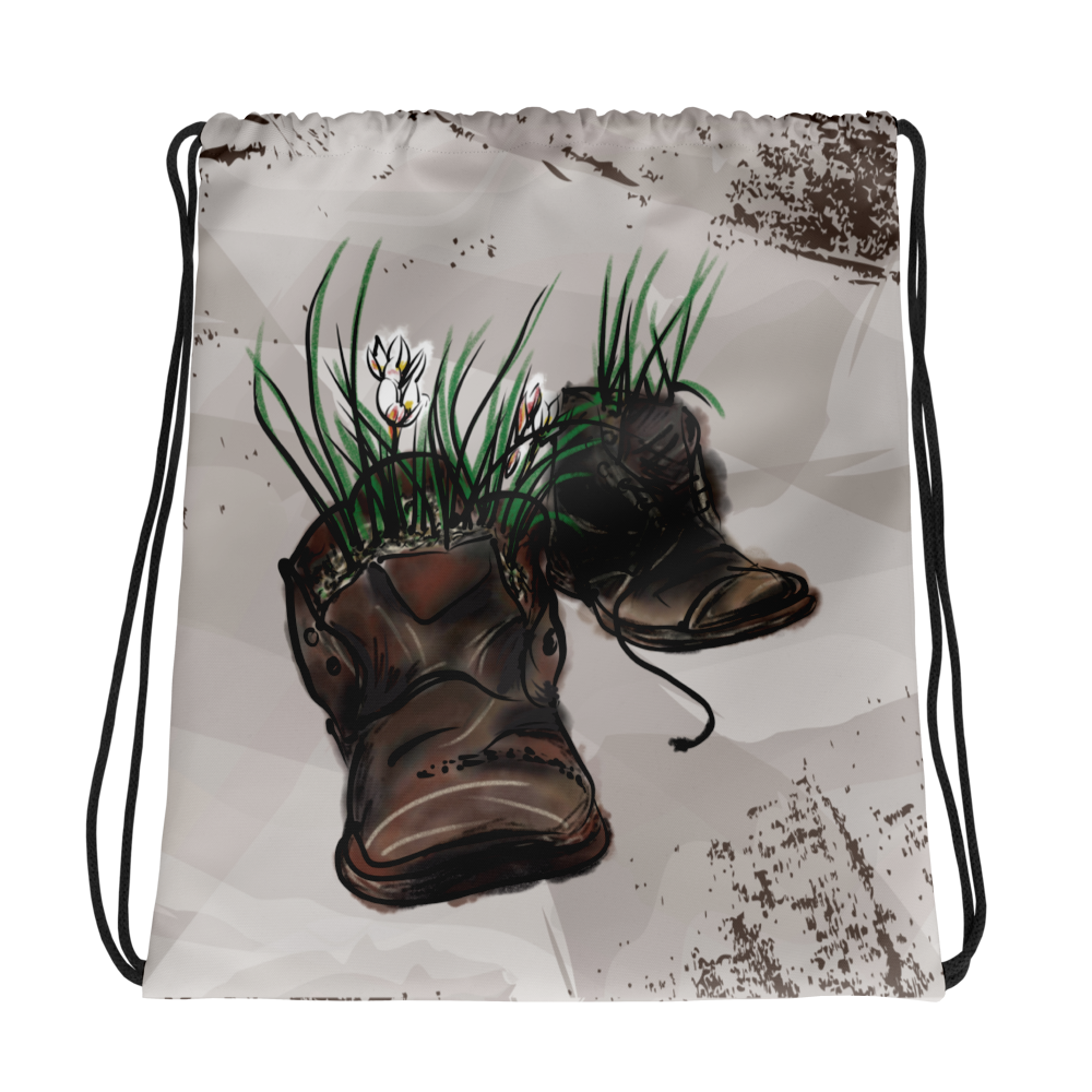 Drawstring bag Flower Boots