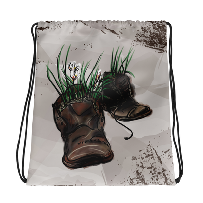 Drawstring bag Flower Boots