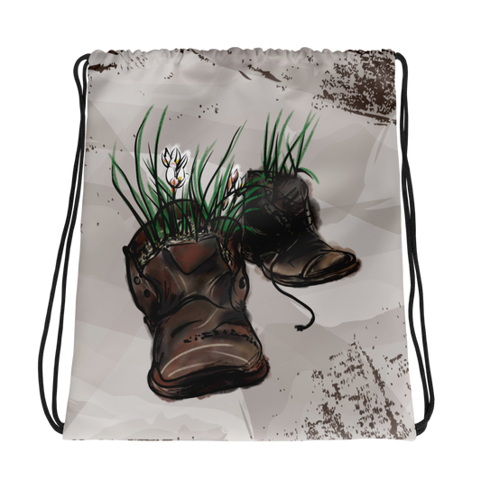 Drawstring bag Flower Boots