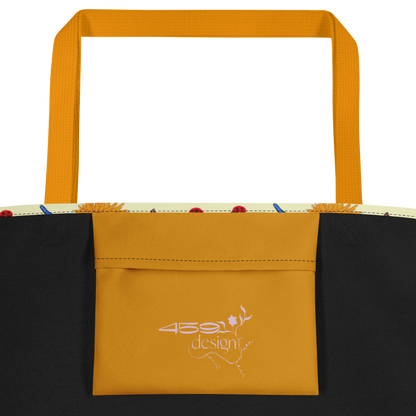 Large Tote Bag Sunflowers for Lilly Yellow