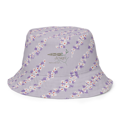 Reversible bucket hat Blossom Trails Stone & Mauve
