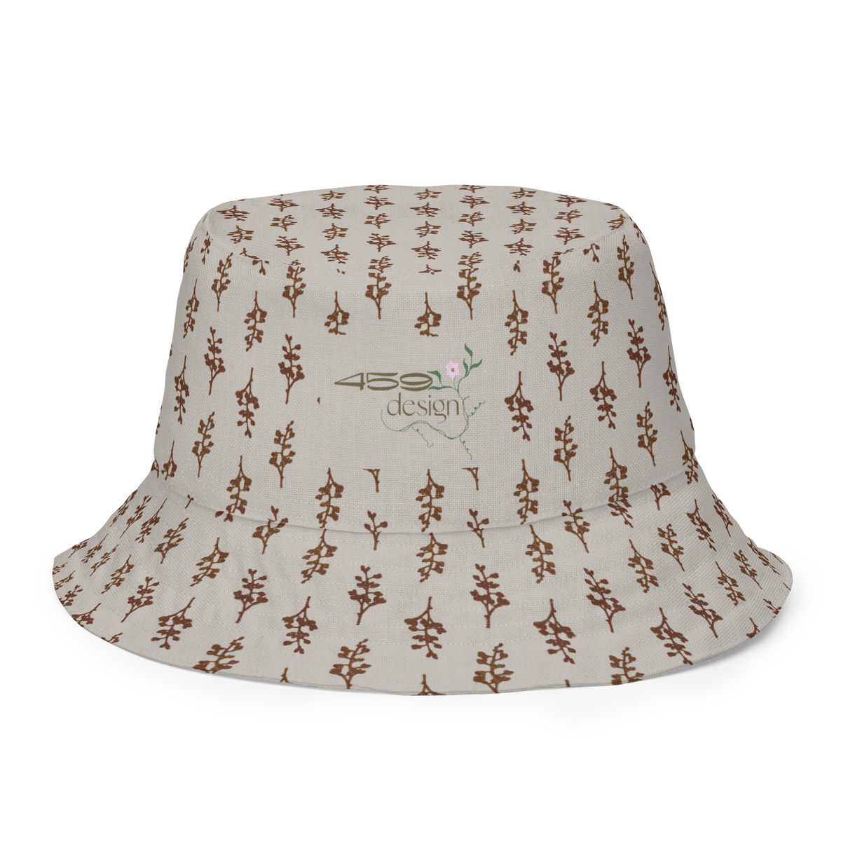 Reversible bucket hat Bees in the Blossoms