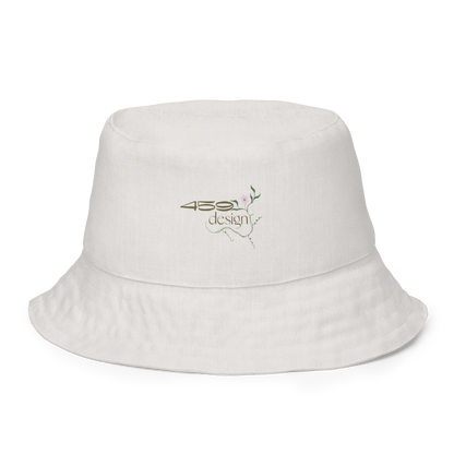 Reversible bucket hat Lady in Script Stone