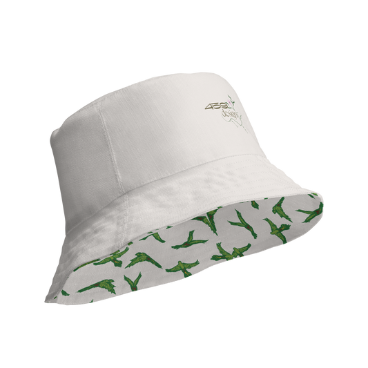 Reversible bucket hat Birds in Flight Stone