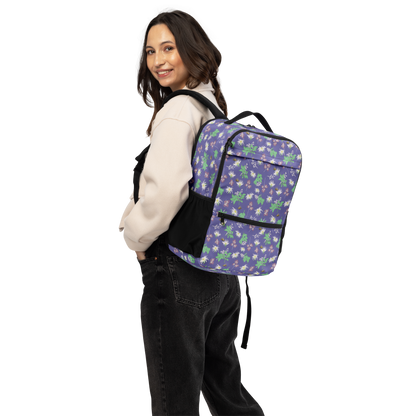 Laptop Backpack Bees in the Blossoms Purple