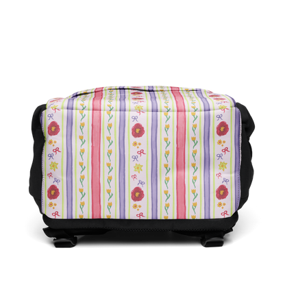 Utility backpack Satin Ribbons Red