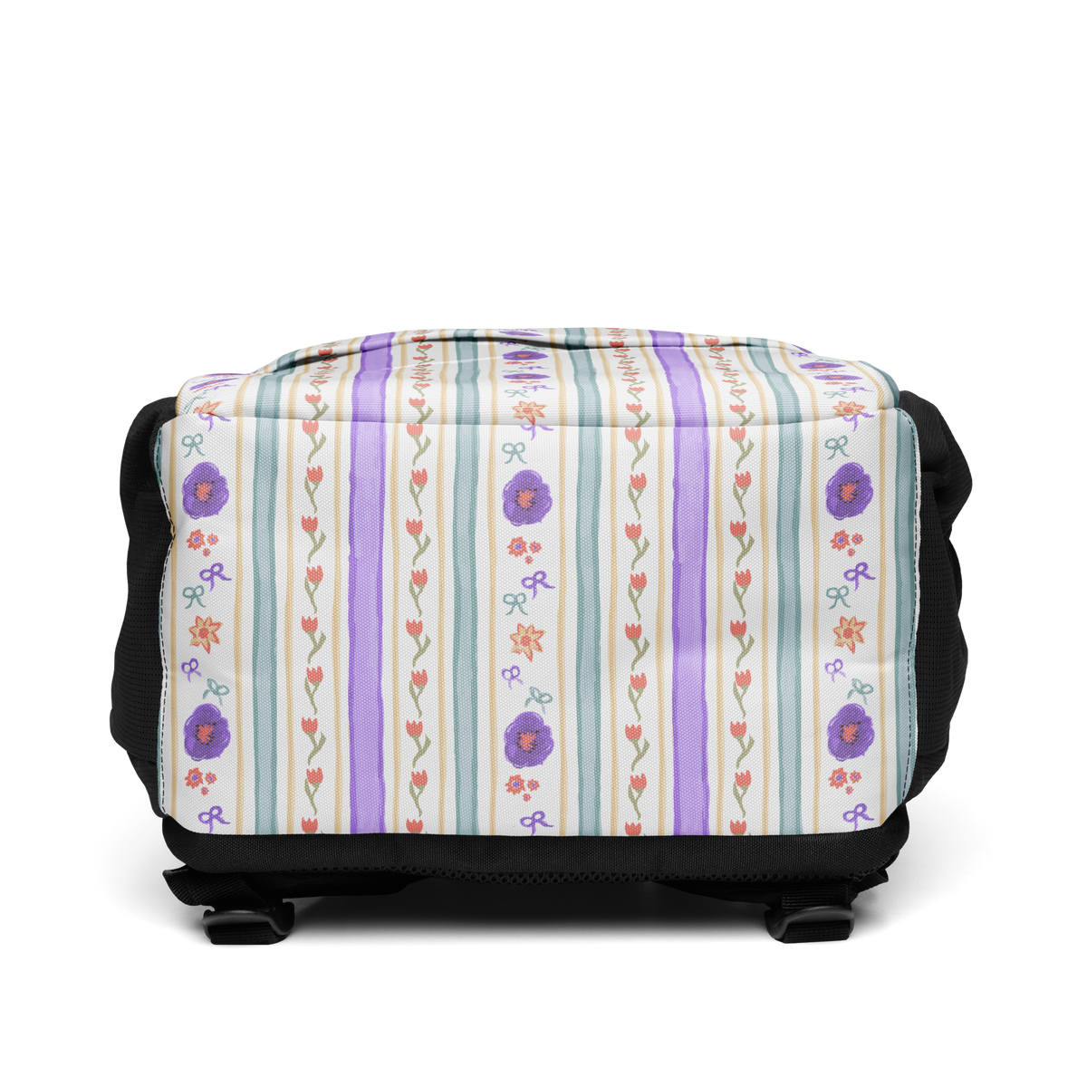 Utility backpack Satin Ribbons Purple