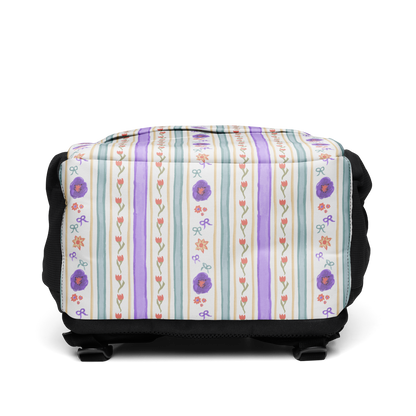 Utility backpack Satin Ribbons Purple
