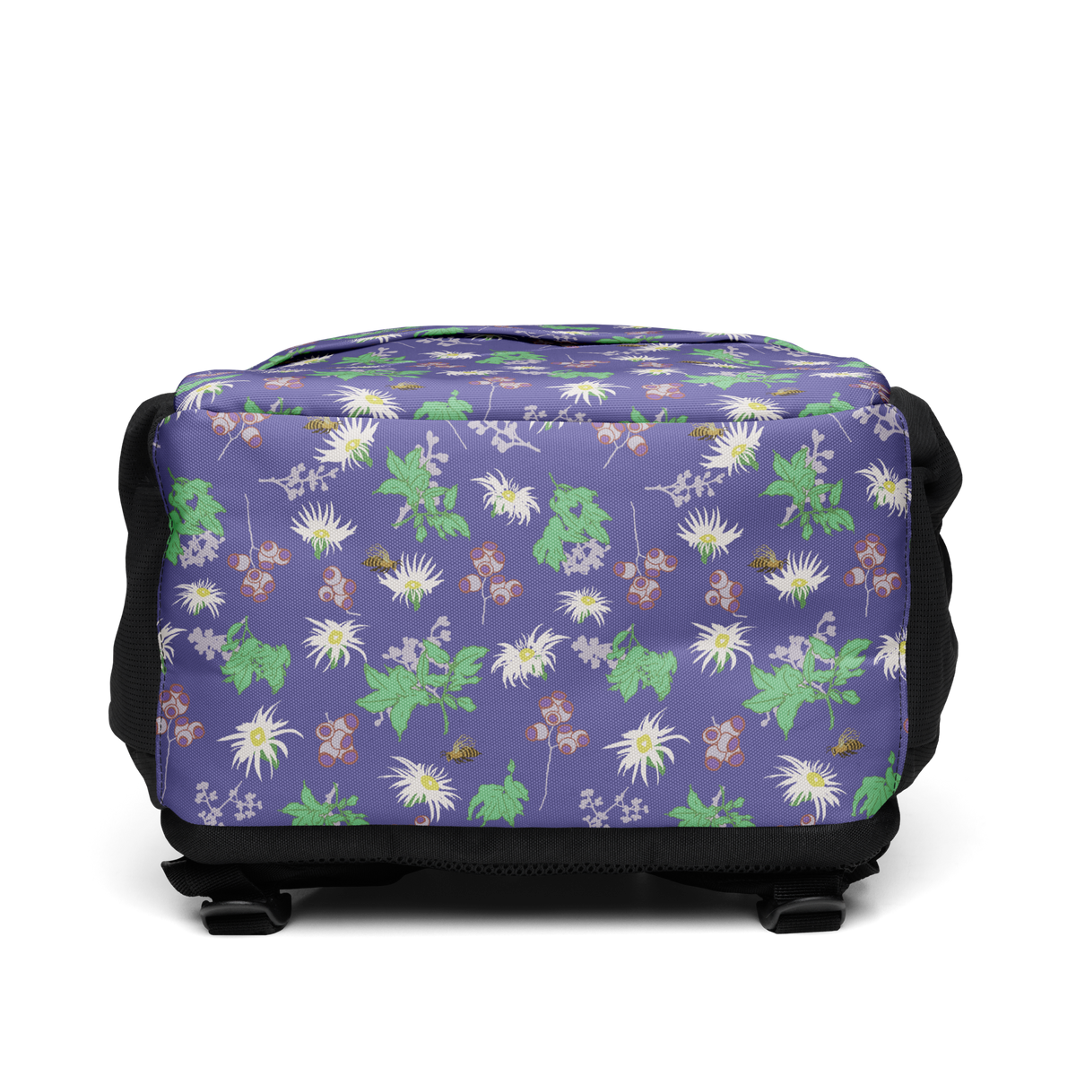 Laptop Backpack Bees in the Blossoms Purple