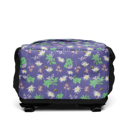 Laptop Backpack Bees in the Blossoms Purple
