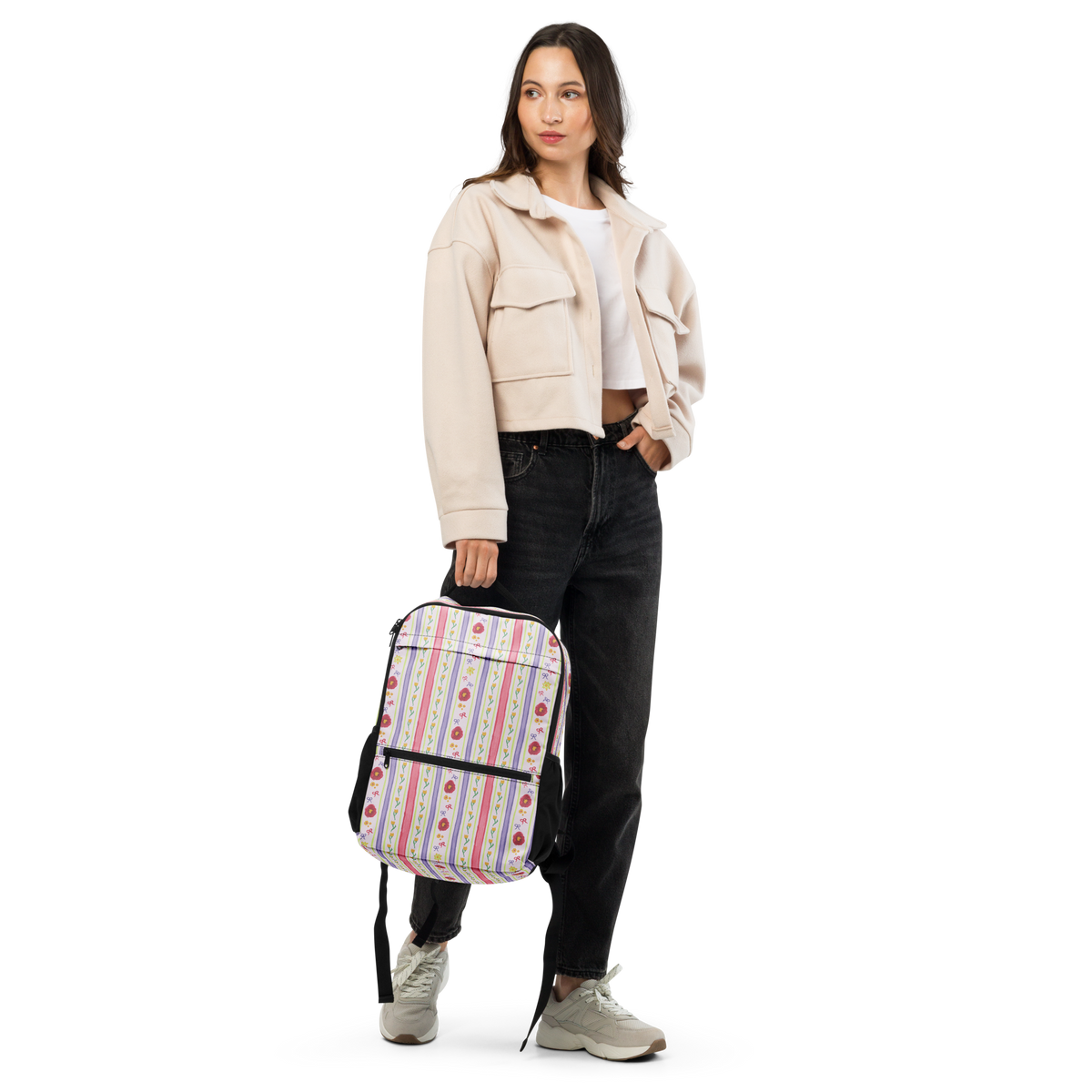 Utility backpack Satin Ribbons Red