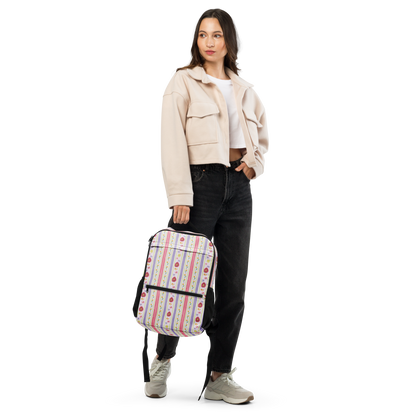 Utility backpack Satin Ribbons Red