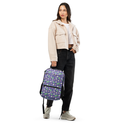 Laptop Backpack Bees in the Blossoms Purple