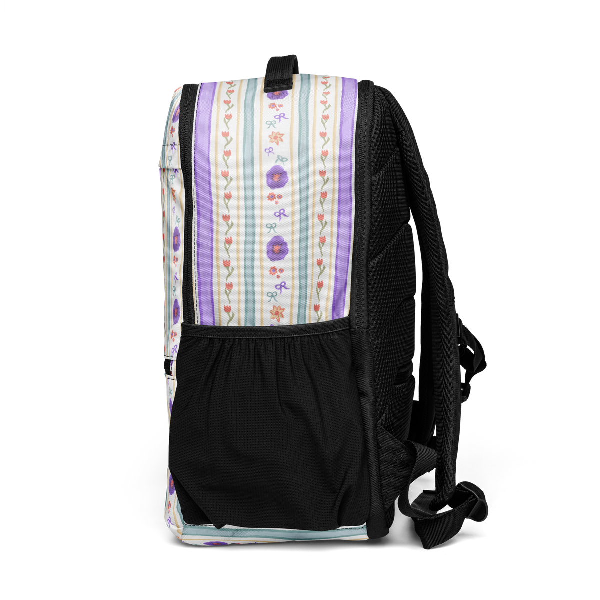 Utility backpack Satin Ribbons Purple