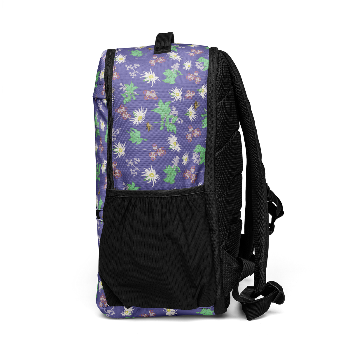 Laptop Backpack Bees in the Blossoms Purple