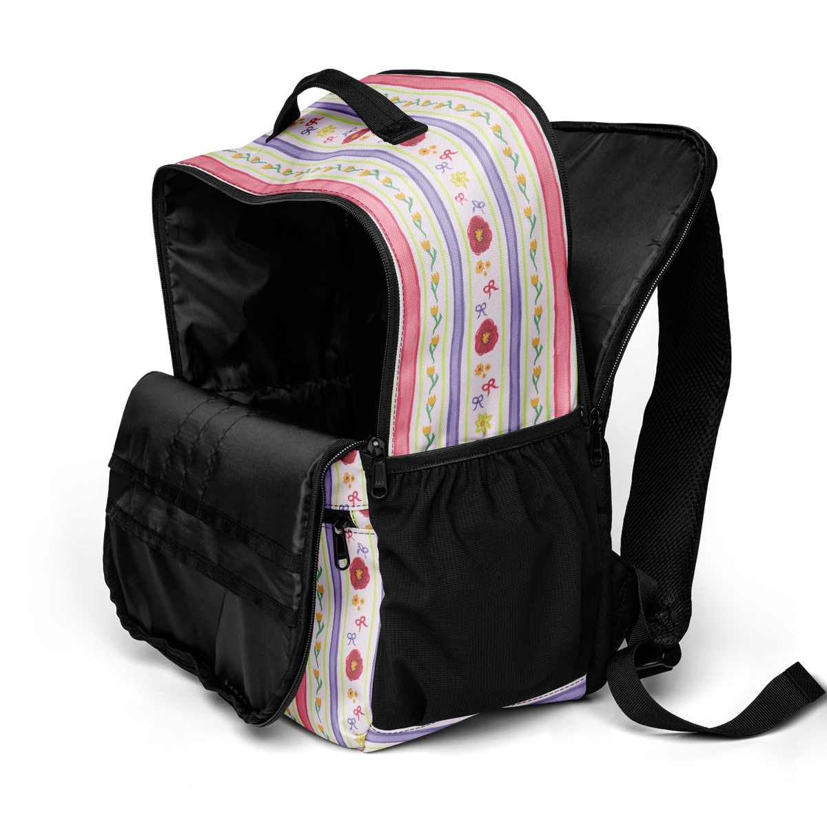Utility backpack Satin Ribbons Red