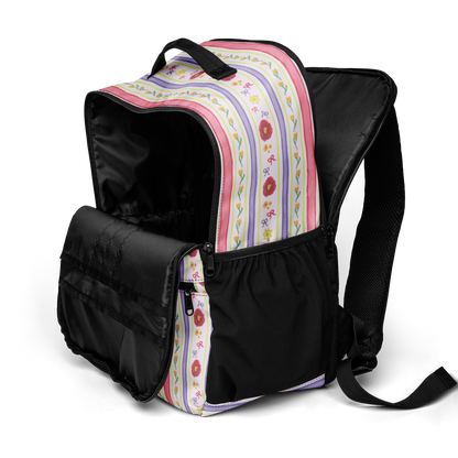 Utility backpack Satin Ribbons Red