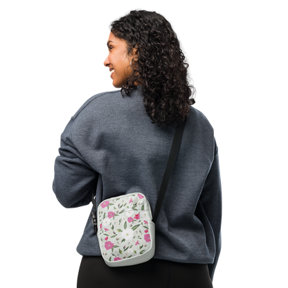 Utility crossbody bag Oleander Pink on Mint