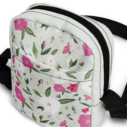 Utility crossbody bag Oleander Pink on Mint