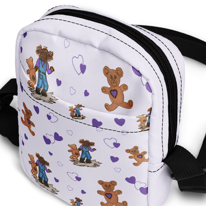 Utility crossbody bag Teddybear Tales Purple