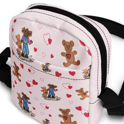 Utility crossbody bag Teddybear Tales Red