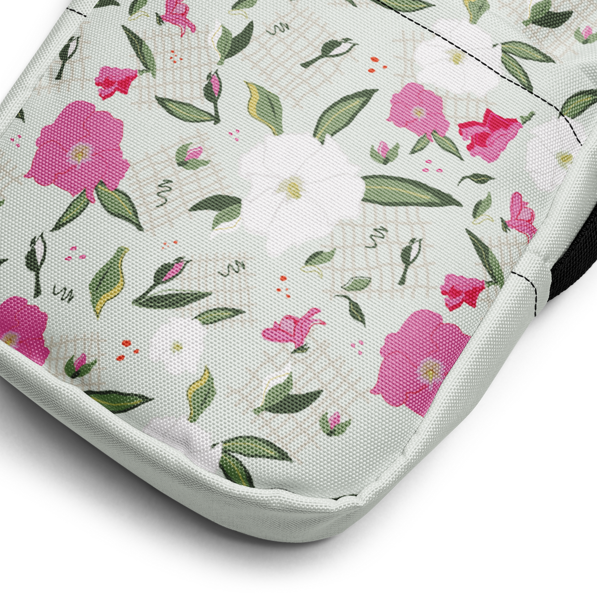 Utility crossbody bag Oleander Pink on Mint