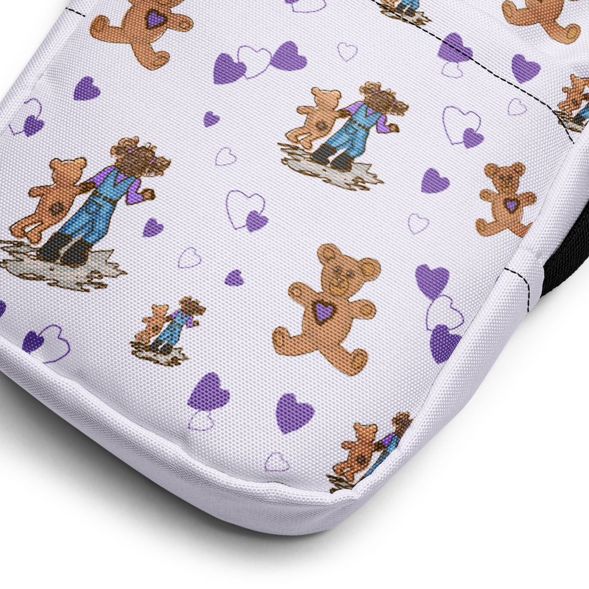 Utility crossbody bag Teddybear Tales Purple