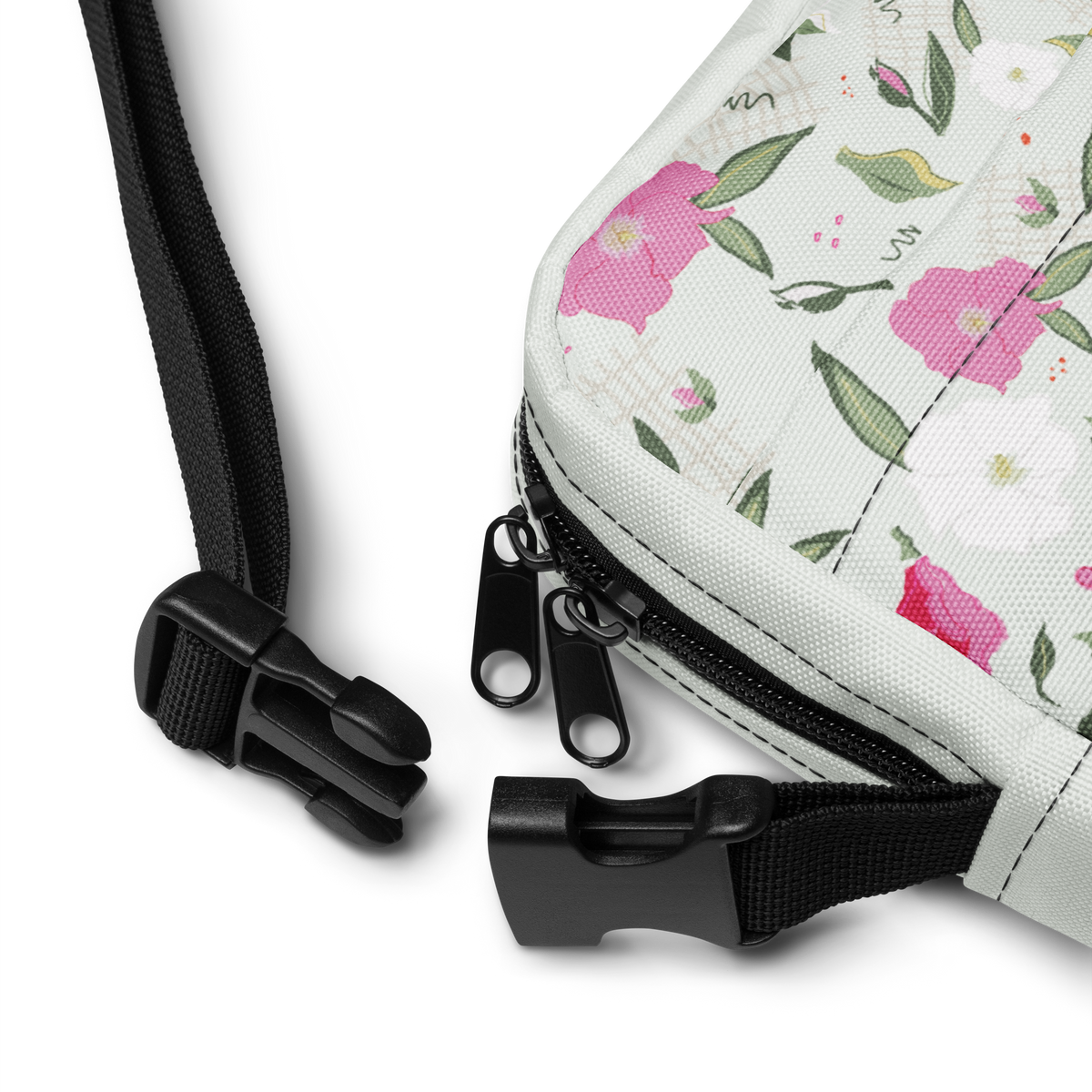 Utility crossbody bag Oleander Pink on Mint