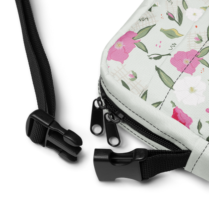 Utility crossbody bag Oleander Pink on Mint