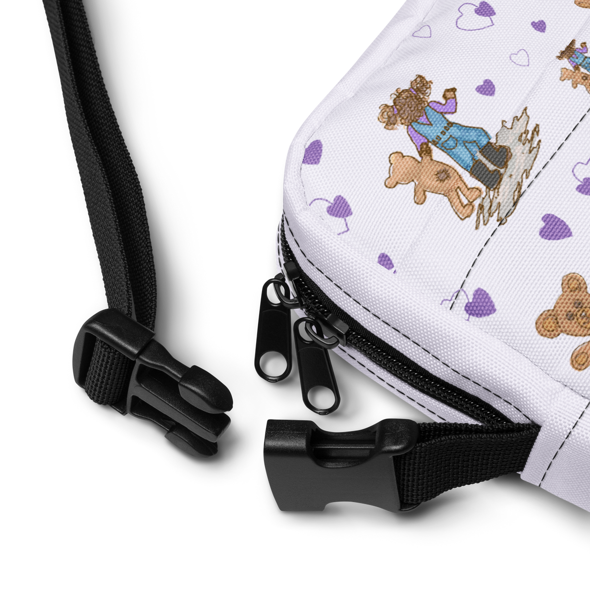 Utility crossbody bag Teddybear Tales Purple