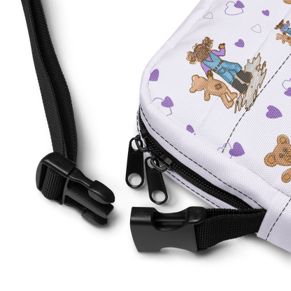 Utility crossbody bag Teddybear Tales Purple