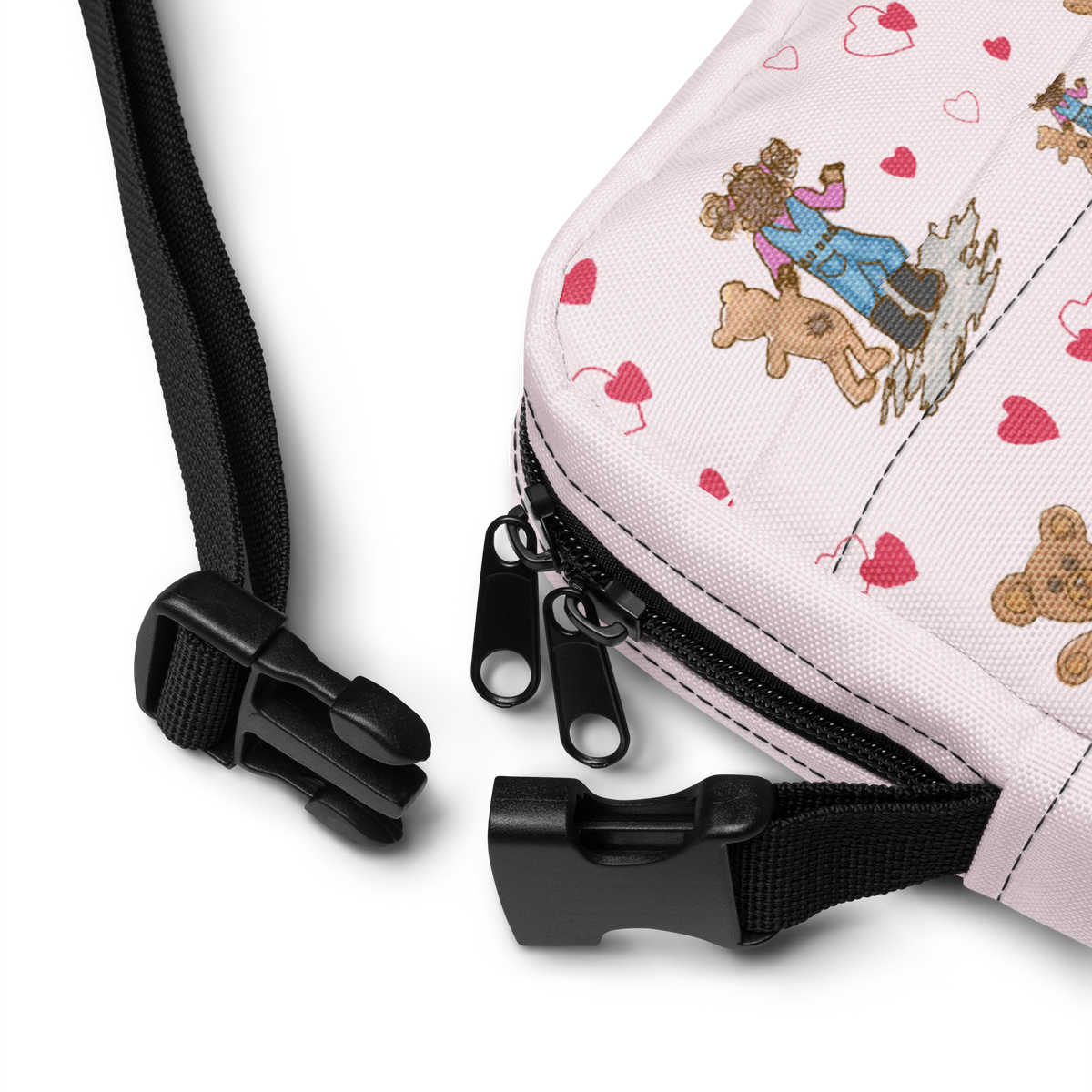 Utility crossbody bag Teddybear Tales Red