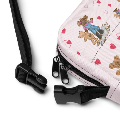 Utility crossbody bag Teddybear Tales Red