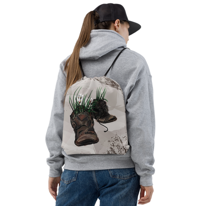 Drawstring bag Flower Boots