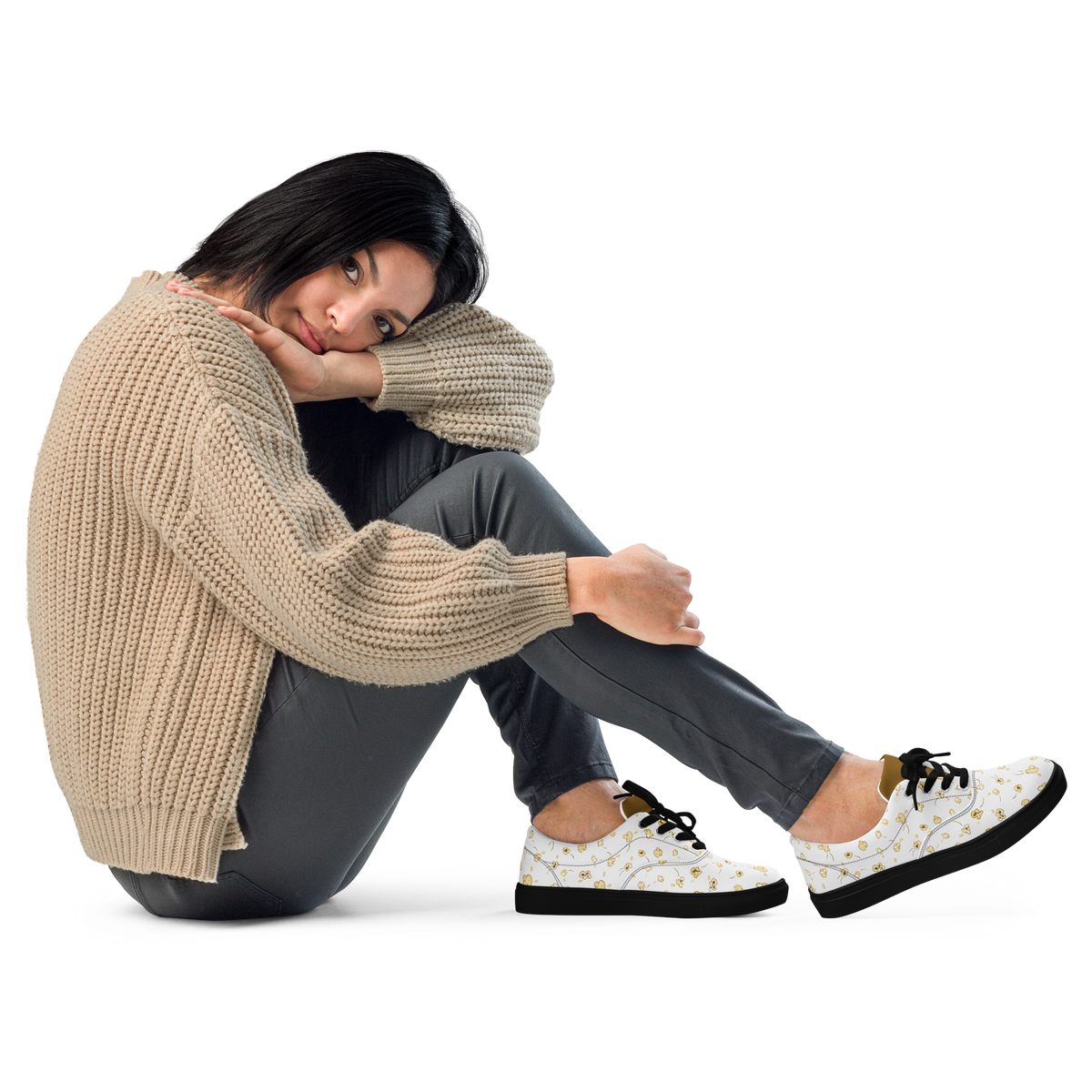 Women’s lace-up canvas shoes Popcorn Party