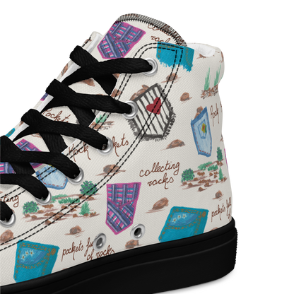 Women’s high top canvas shoes Rock Pockets