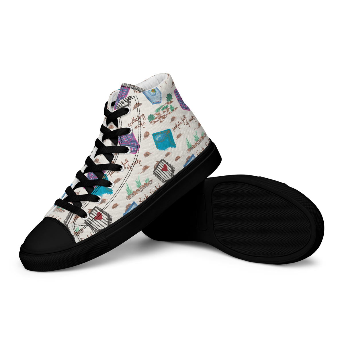 Women’s high top canvas shoes Rock Pockets