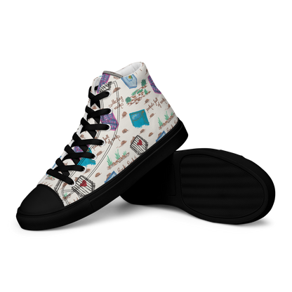 Women’s high top canvas shoes Rock Pockets