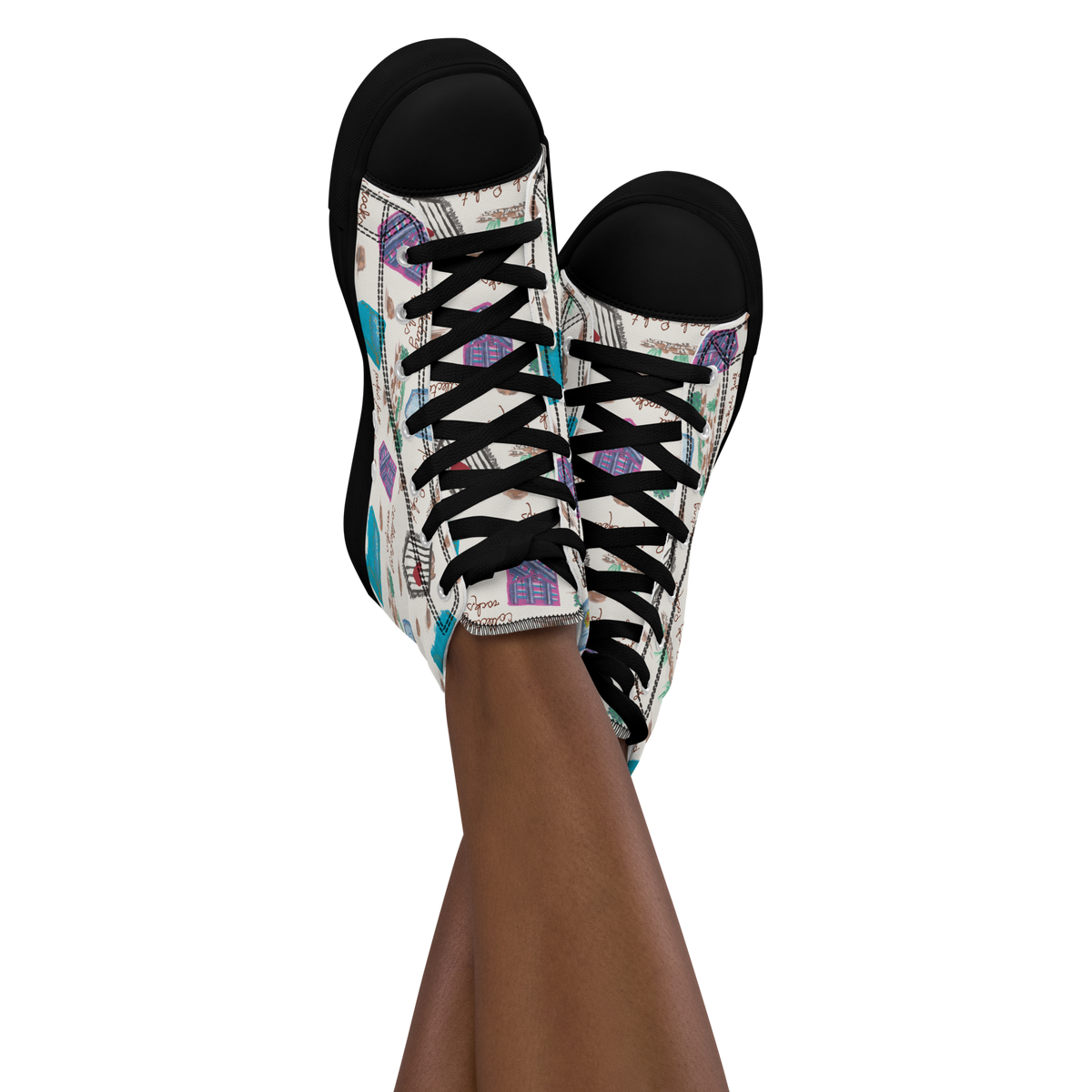 Women’s high top canvas shoes Rock Pockets