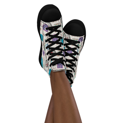 Women’s high top canvas shoes Rock Pockets