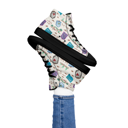 Women’s high top canvas shoes Rock Pockets