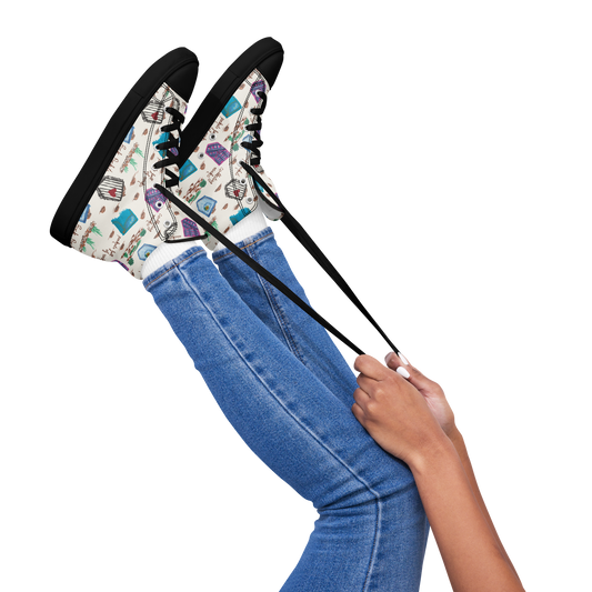 Women’s high top canvas shoes Rock Pockets