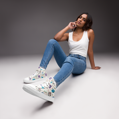 Women’s high top canvas shoes Rock Pockets