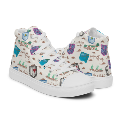 Women’s high top canvas shoes Rock Pockets