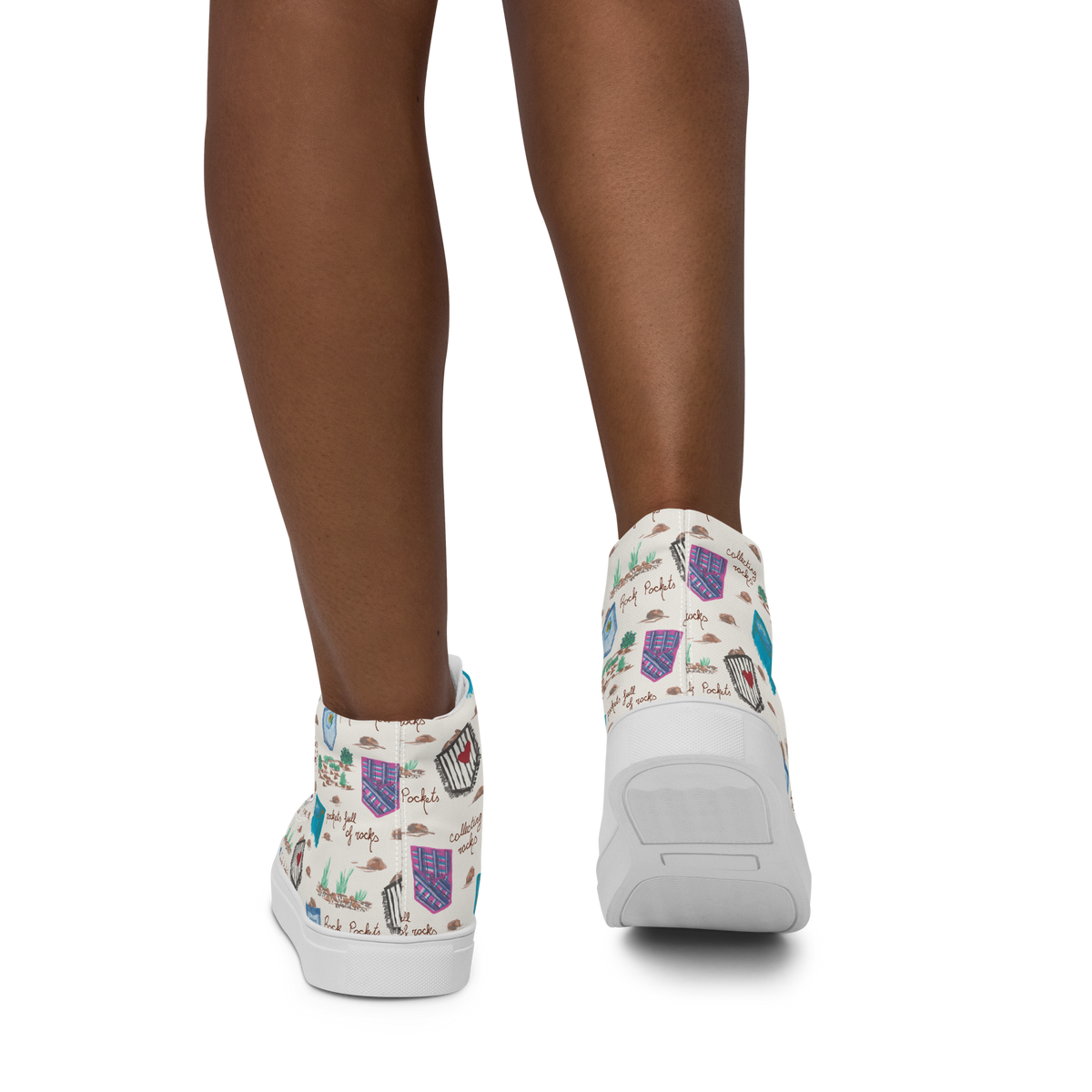 Women’s high top canvas shoes Rock Pockets